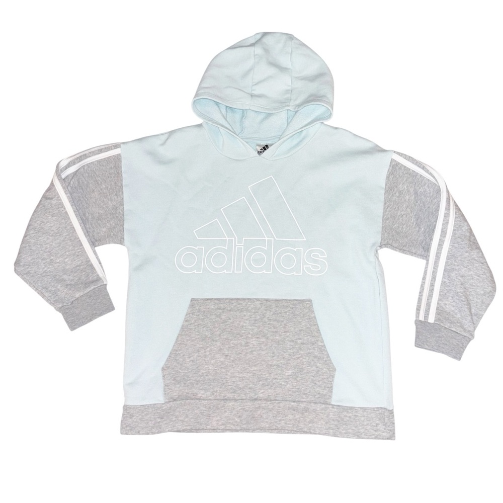 Girls Adidas color block hoodie